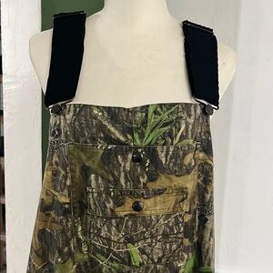 Camo Overalls with Black Straps